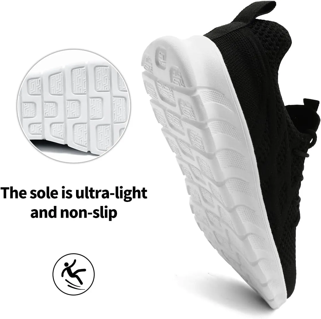 Men's Breathable Running Shoes Comfortable Walking Sneakers for Gym Sports Fitness Casual Fashion Workout Shoes Non-Slip Lightweight