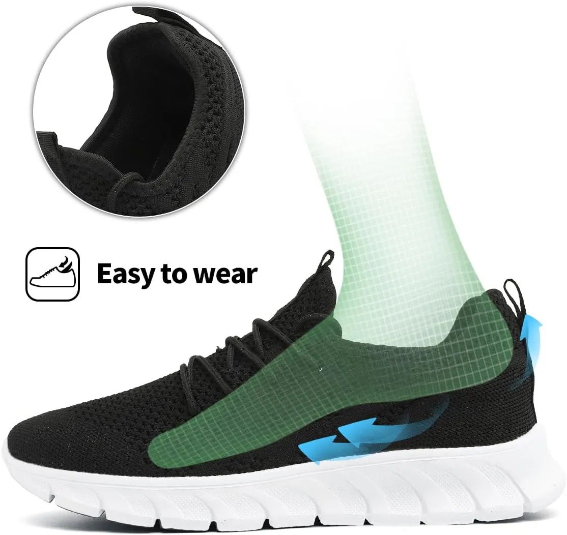 Men's Breathable Running Shoes Comfortable Walking Sneakers for Gym Sports Fitness Casual Fashion Workout Shoes Non-Slip Lightweight