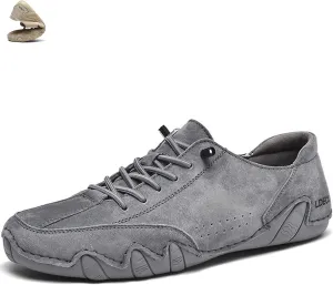Men's Casual Comfort Barefoot Walking Shoes Fashionable Suede Lightweight Anti Slip Minimalist Sports Shoes