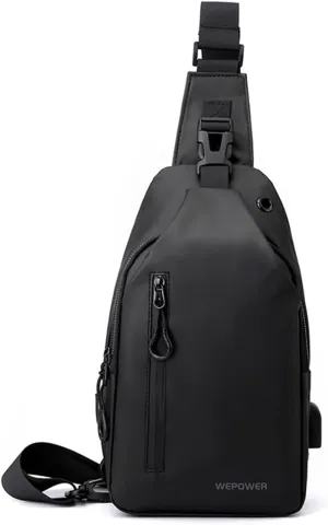 Men's Chest Bag Casual Large Capacity Single Shoulder Crossbody Bag Korean Motorcycle Bag