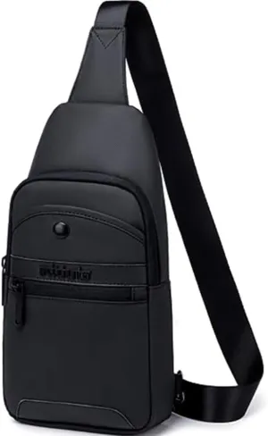 Mens Sling Bag,Shoulder Bag,Crossbody Bag for Men,Chest Bag,Daypack,Include Shockproof Compartment for IPad,Suitable for College,Outdoor Travels and Business 13001