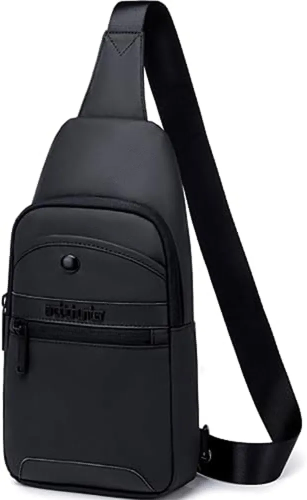 Mens Sling Bag,Shoulder Bag,Crossbody Bag for Men,Chest Bag,Daypack,Include Shockproof Compartment for IPad,Suitable for College,Outdoor Travels and Business 13001