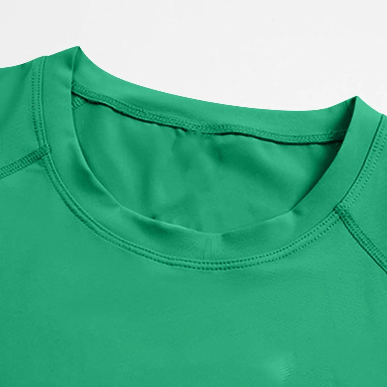 Mens Sports Shirts Slim Fit Crewneck Long Sleeve Casual Shirt Lightweight Running Training Gym Athletic Shirts