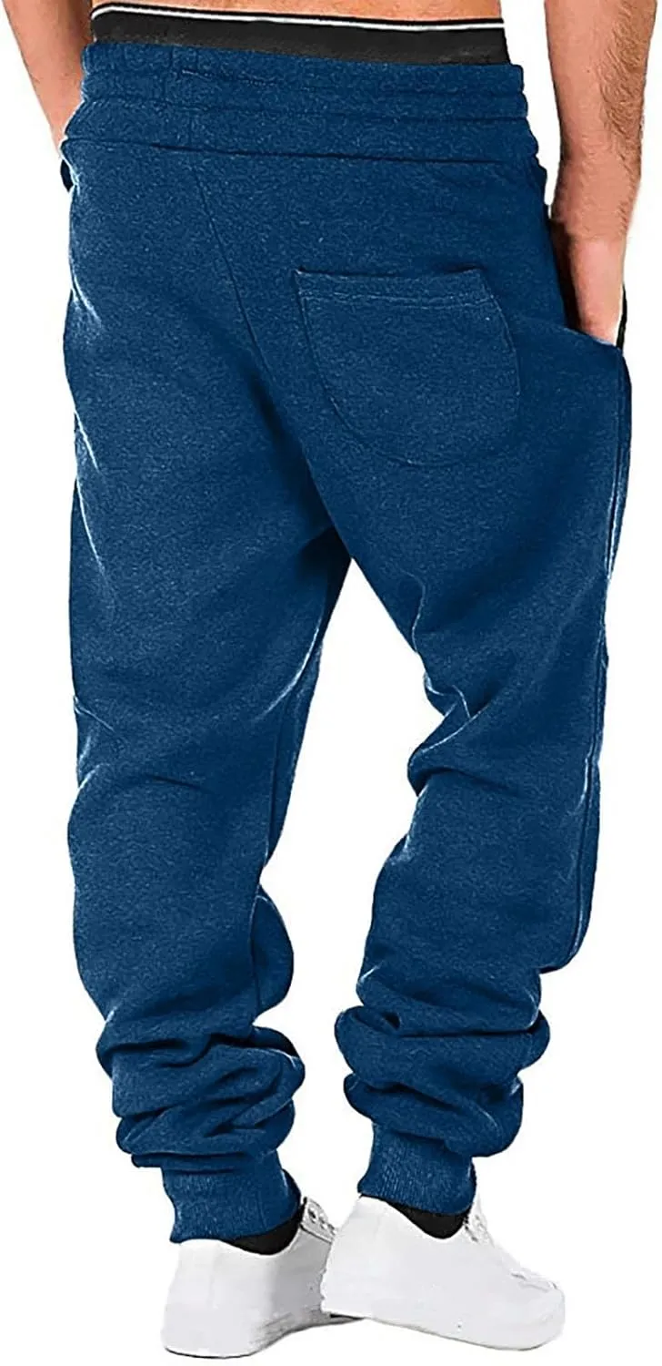 Men's Sweatpant Lightweight Drawstring Fashion Casual Joggers for Men Outdoor Sports Athletic Work Pants
