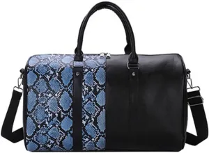 Men's Women's Large Capacity Travel Fashion Leather Waterproof Gym Tote Bag Sports Shoulder Bag Luggage