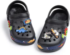 Miamooi Toddler Girls Boys Clogs Cute Cartoon Garden Water Clogs Little Kid Non-Slip Slides Indoor Outdoor Waterproof Beach Sandals Slip-on Beach Pool Shower Slippers Water Shoes