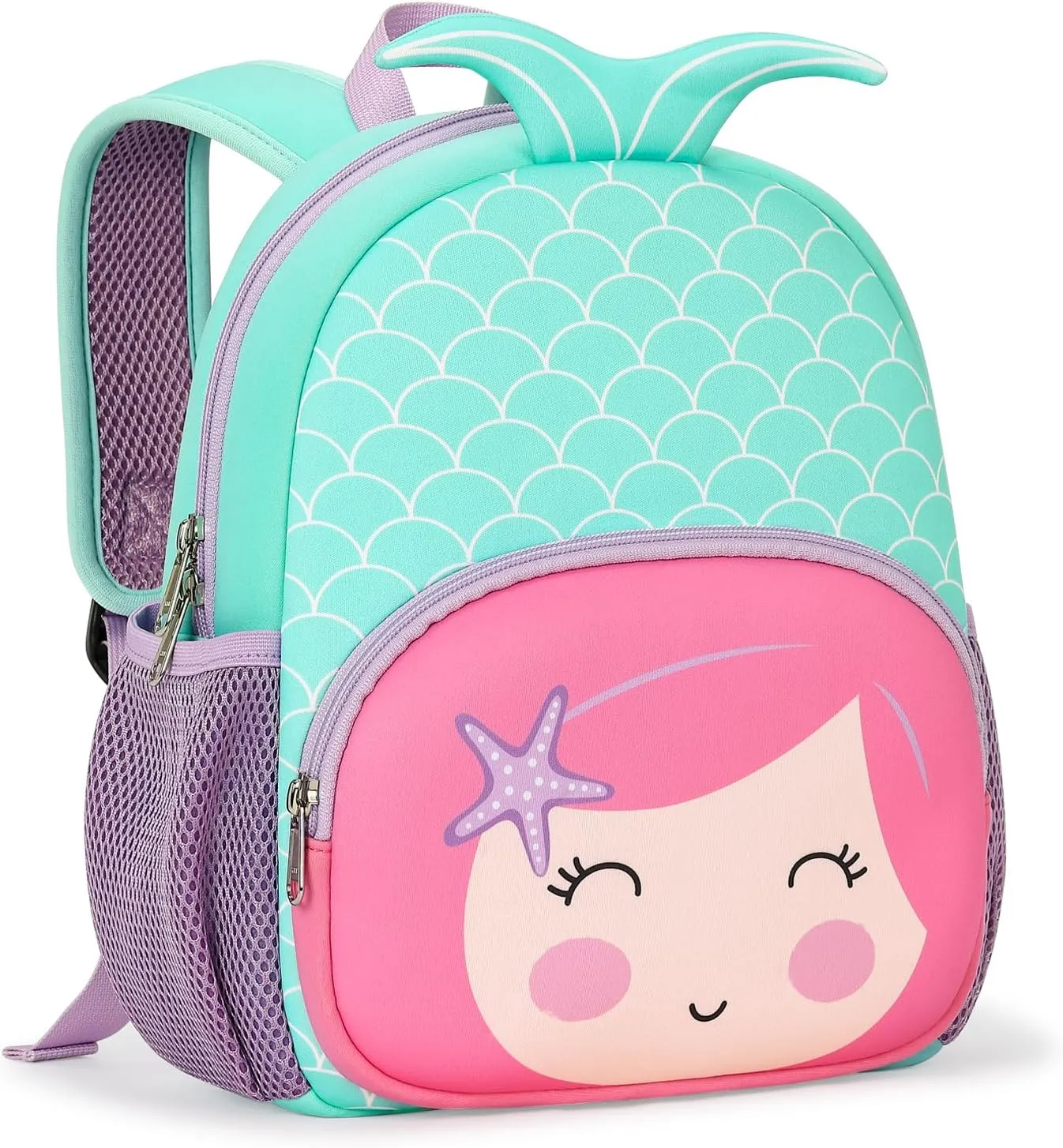 mibasies Toddler Backpacks for Girls 2-4: Baby Preschool Backpack - Kids Mermaid Backpack for Boys Girls - 12inch Mini School Bag