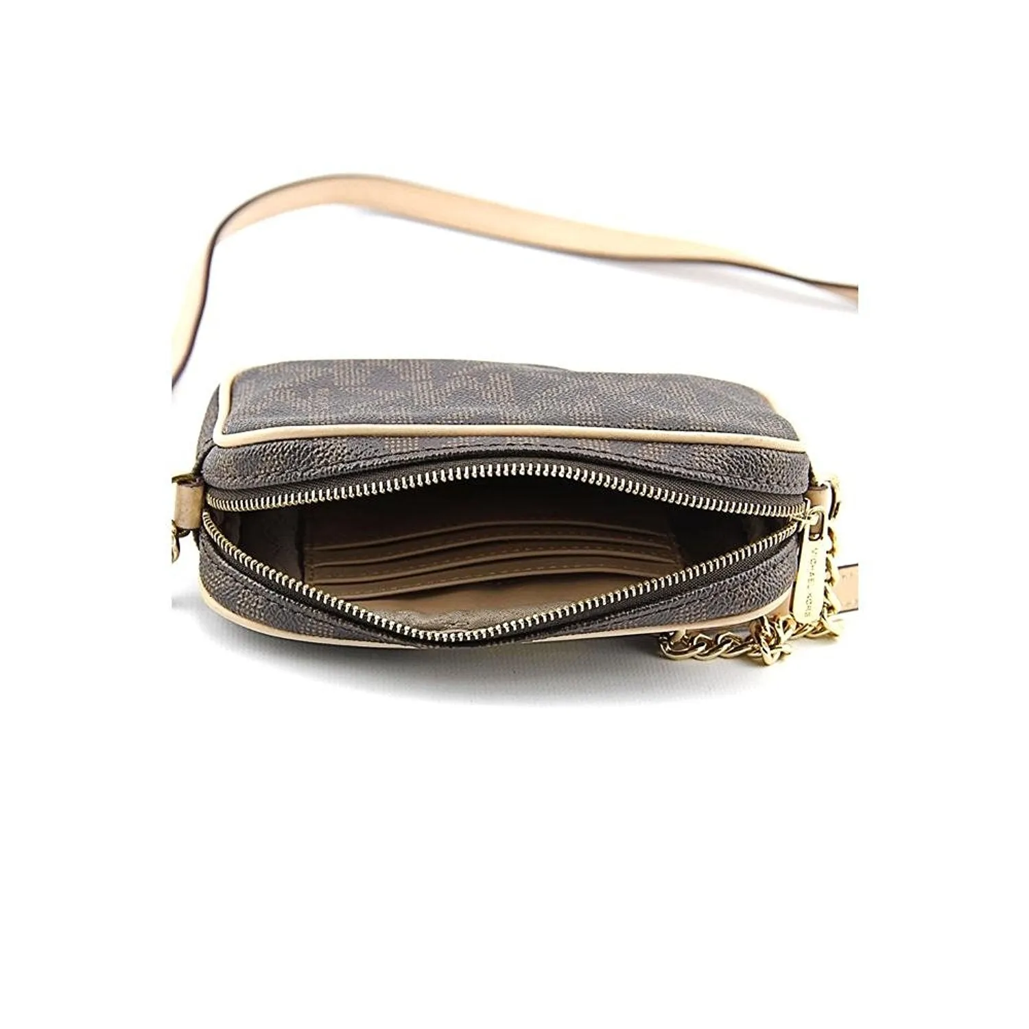 Michael Kors Jet Set MK Signature Cross-Body Bag in PVC