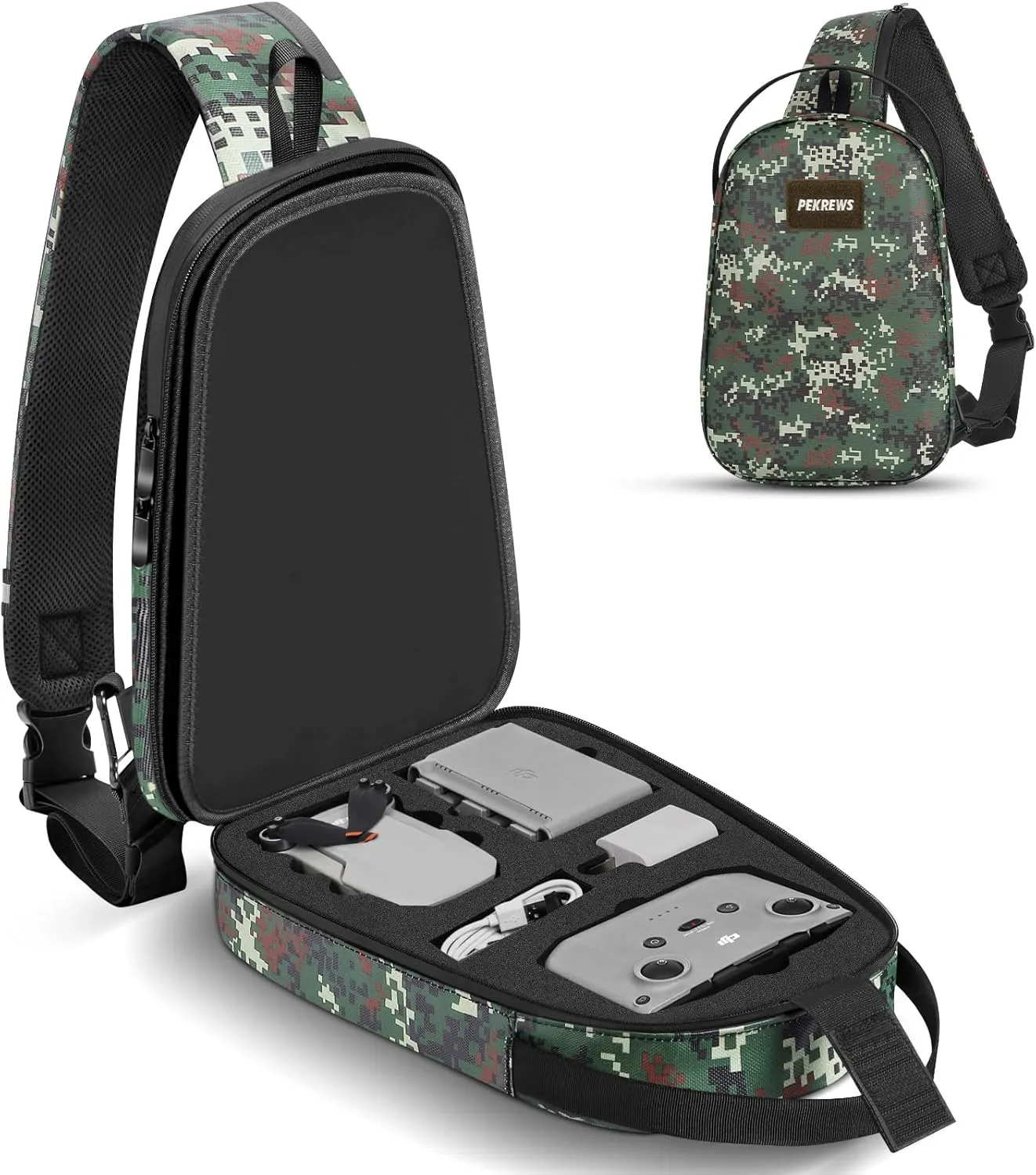 Mini 4K Case, Portable Mini 2 SE Backpack Compatible with DJI RC N1 Controller, Travel Drone Bag for Charging Hub and 3 Batteries, Waterproof RC N1 Carrying Case for DJI Drone Accessories