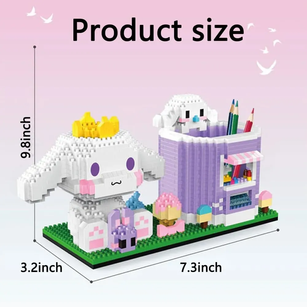 Mini Building Blocks Cinnamoroll Dog Building Toy, Micro Building Kits Cartoon for Kids or Adult Gifts,Anime Mini Blocks Set for Adult Bricks Toys 1588PCS