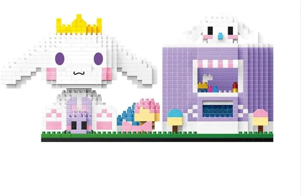 Mini Building Blocks Cinnamoroll Dog Building Toy, Micro Building Kits Cartoon for Kids or Adult Gifts,Anime Mini Blocks Set for Adult Bricks Toys 1588PCS