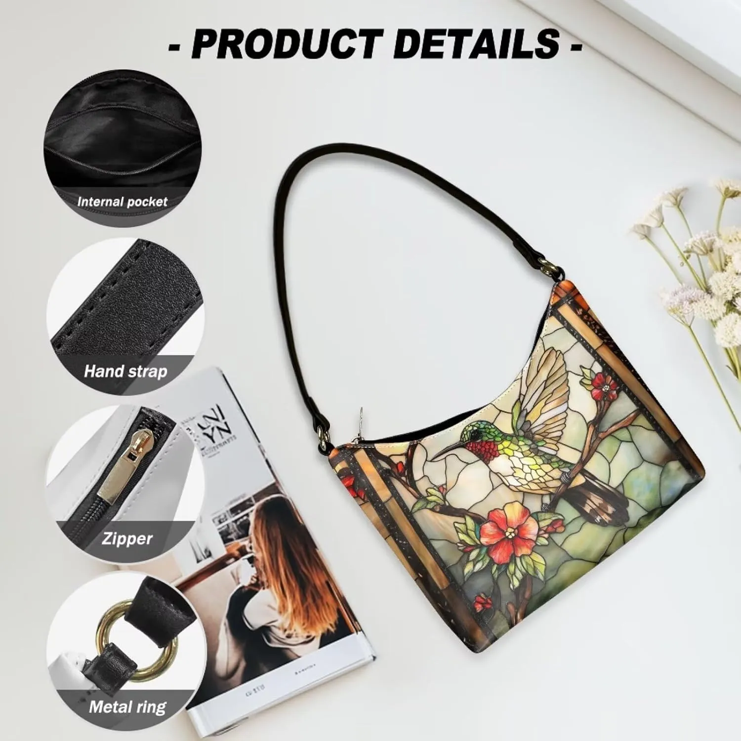 Mini Underarm Crossbody Bag for Women Leather for Dating Travel