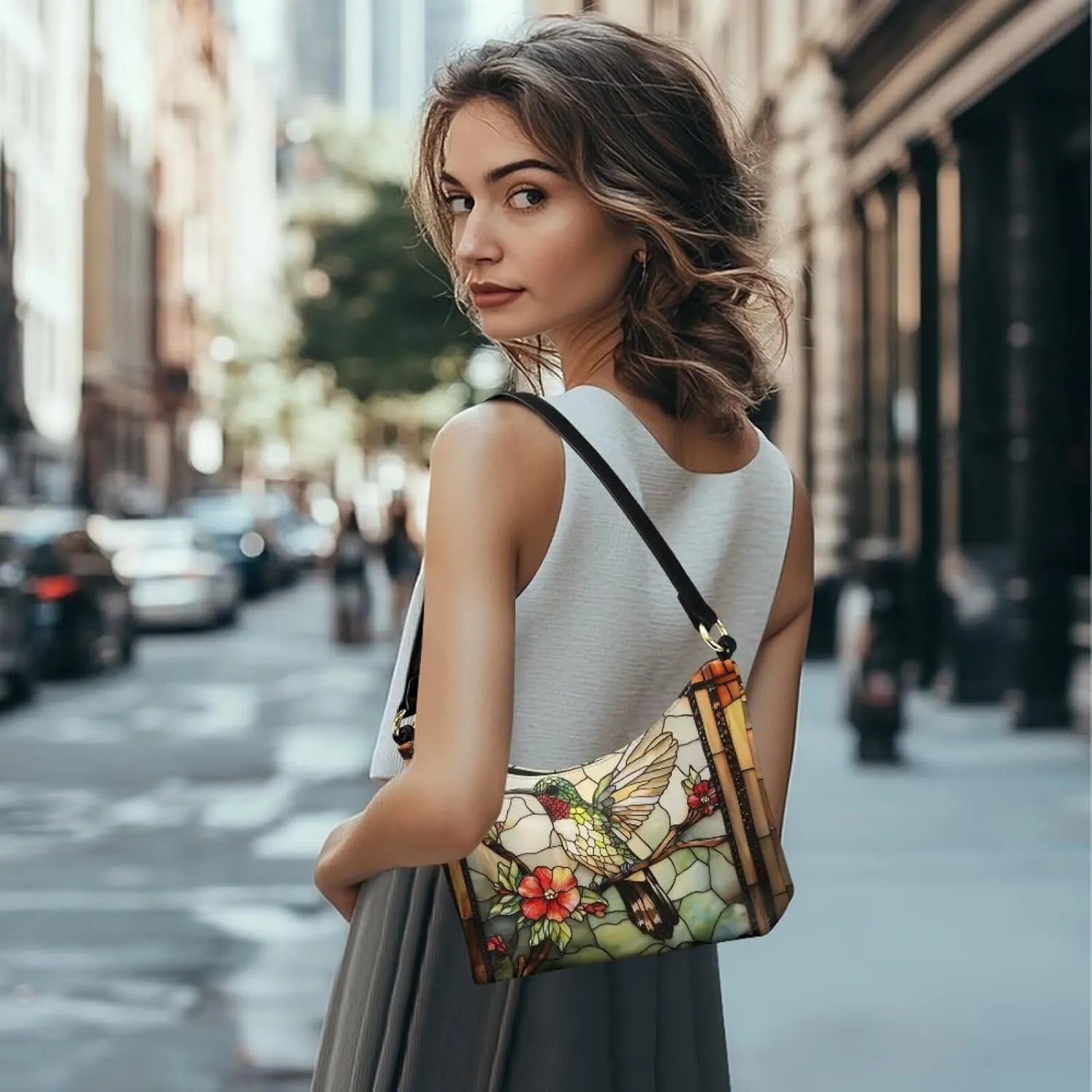 Mini Underarm Crossbody Bag for Women Leather for Dating Travel