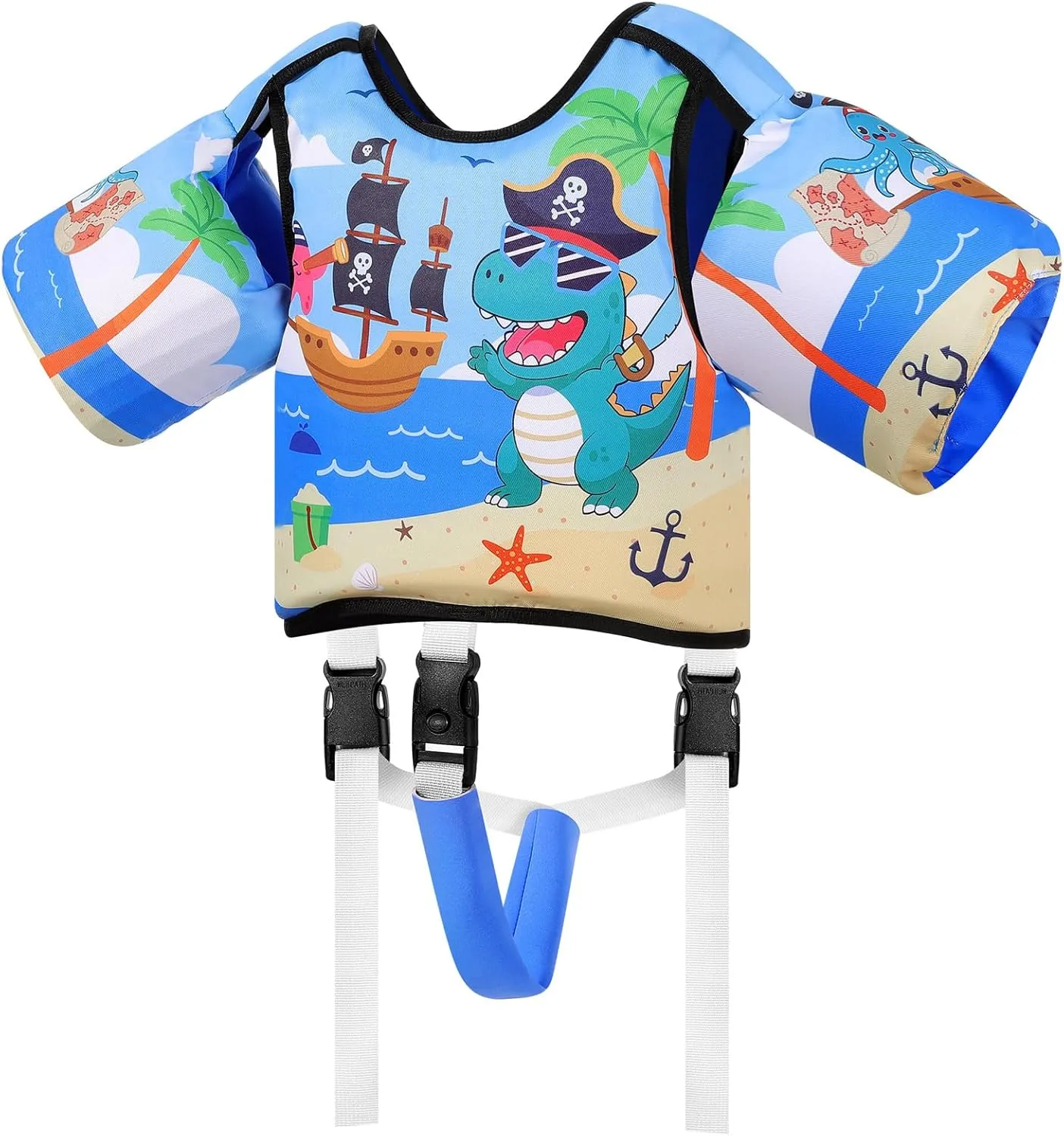 MoKo Kids Swim Vest, Arm Band Pool Floaties Jacket for 2-3-4-5-6 Years (22-30-40-50-66LBS), Pool Floats for Kids, Water Wings for Children Swimmies, Toddlers, Boys, Girls
