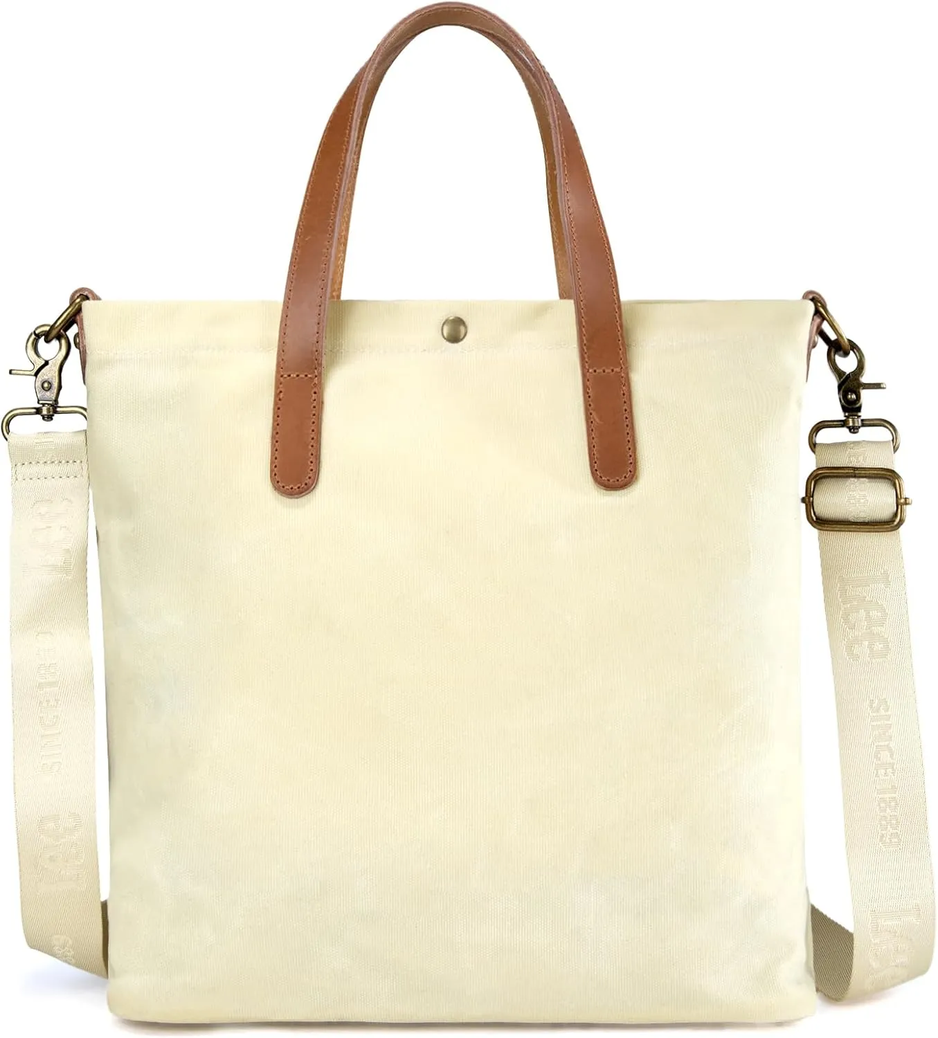 Montana West x Lee Tote Bag for Women Waxed Canvas Top Handle Handbags with Leather Handle and Strap