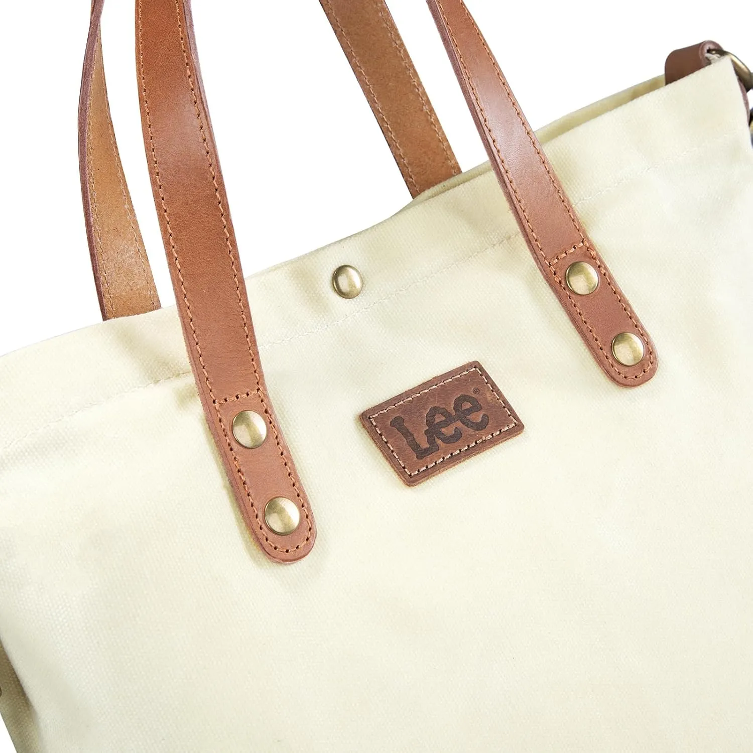 Montana West x Lee Tote Bag for Women Waxed Canvas Top Handle Handbags with Leather Handle and Strap