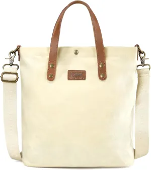 Montana West x Lee Tote Bag for Women Waxed Canvas Top Handle Handbags with Leather Handle and Strap