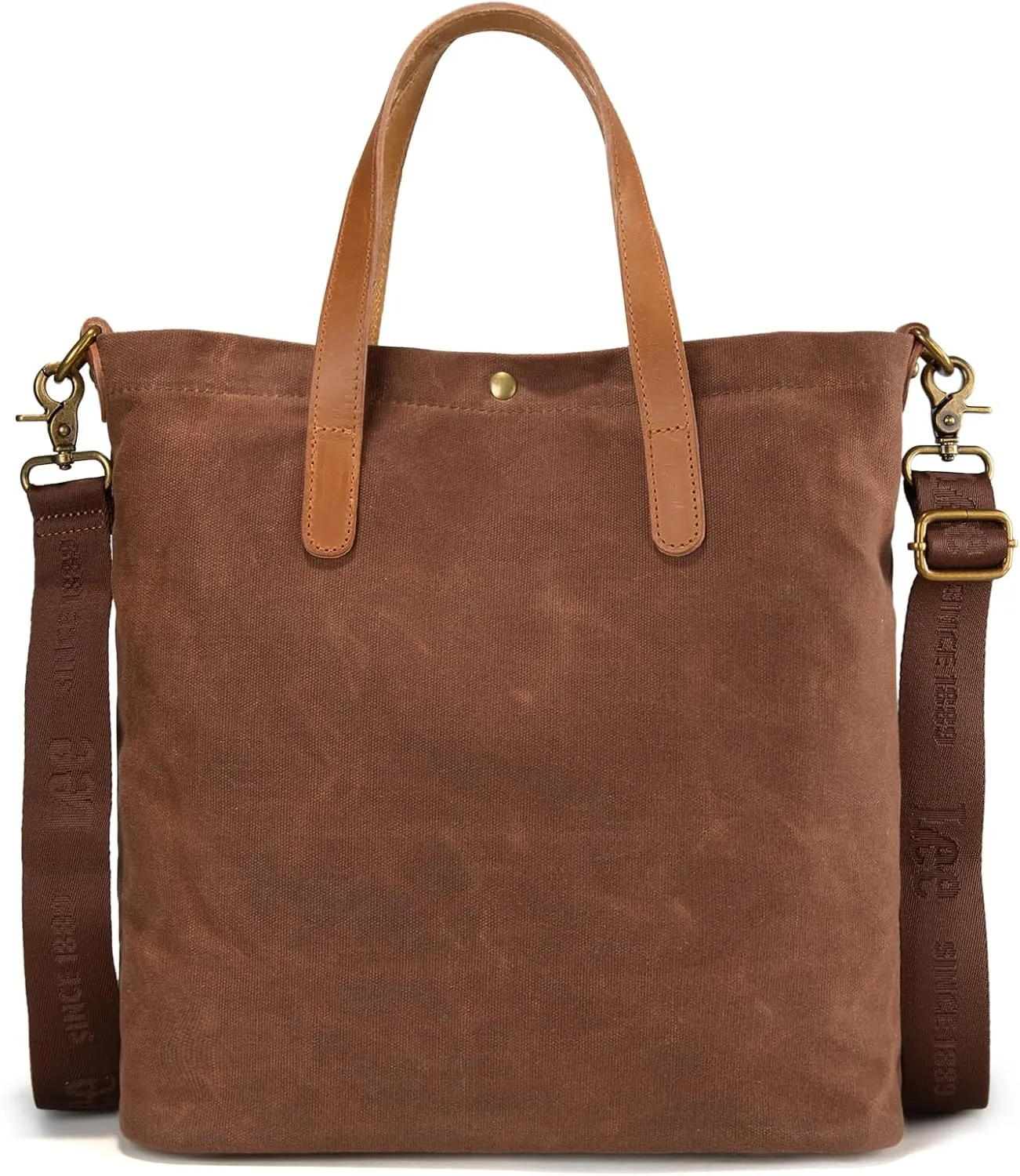Montana West x Lee Tote Bag for Women Waxed Canvas Top Handle Handbags with Leather Handle and Strap