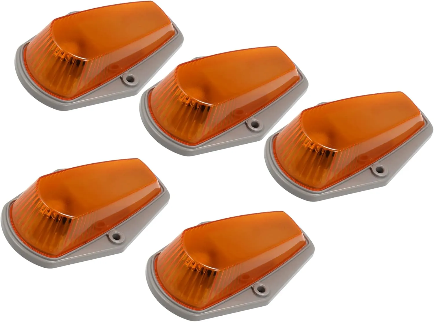 Motoforti Roof Top LED Cab Marker Light, Roof Running Lamps Yellow Lens, for Ford F-150 1980-1997, ABS Plastic, Yellow, 5pcs