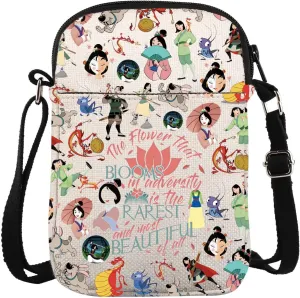 Movie Merchanidse Crossbody Bag Lotus Encouraging Gift Cartoon Character Gift Flower Bag WDW Princess Gift