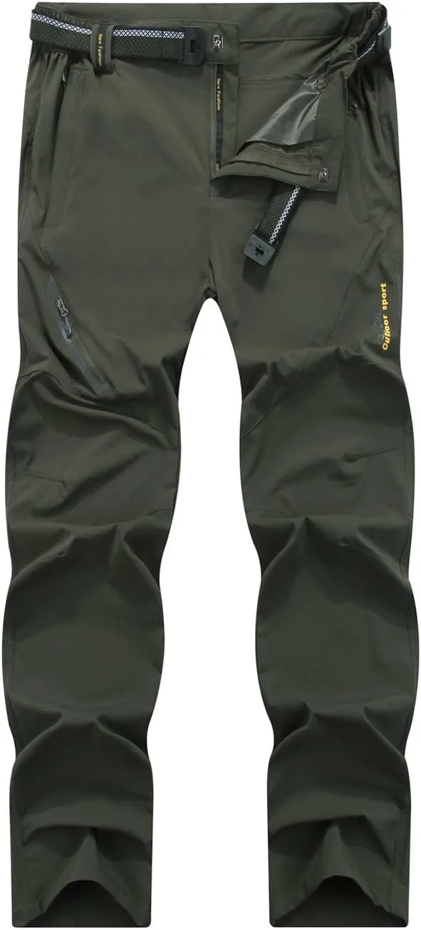 Mr.Stream Men's Sports Fitness Breathable Quick Drying Outdoor Running Stretch Pants