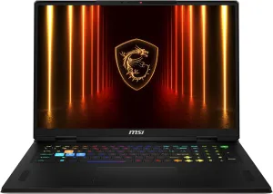 MSI Vector A18 HX 18” 240Hz QHD  Gaming Laptop: AMD Ryzen 9-9955HX, NVIDIA Geforce RTX 5080, 32GB DDR5, 1TB NVMe SSD, Type C, Wi-Fi 7, Win 11 Home: Cosmo Gray A9WIG-065US