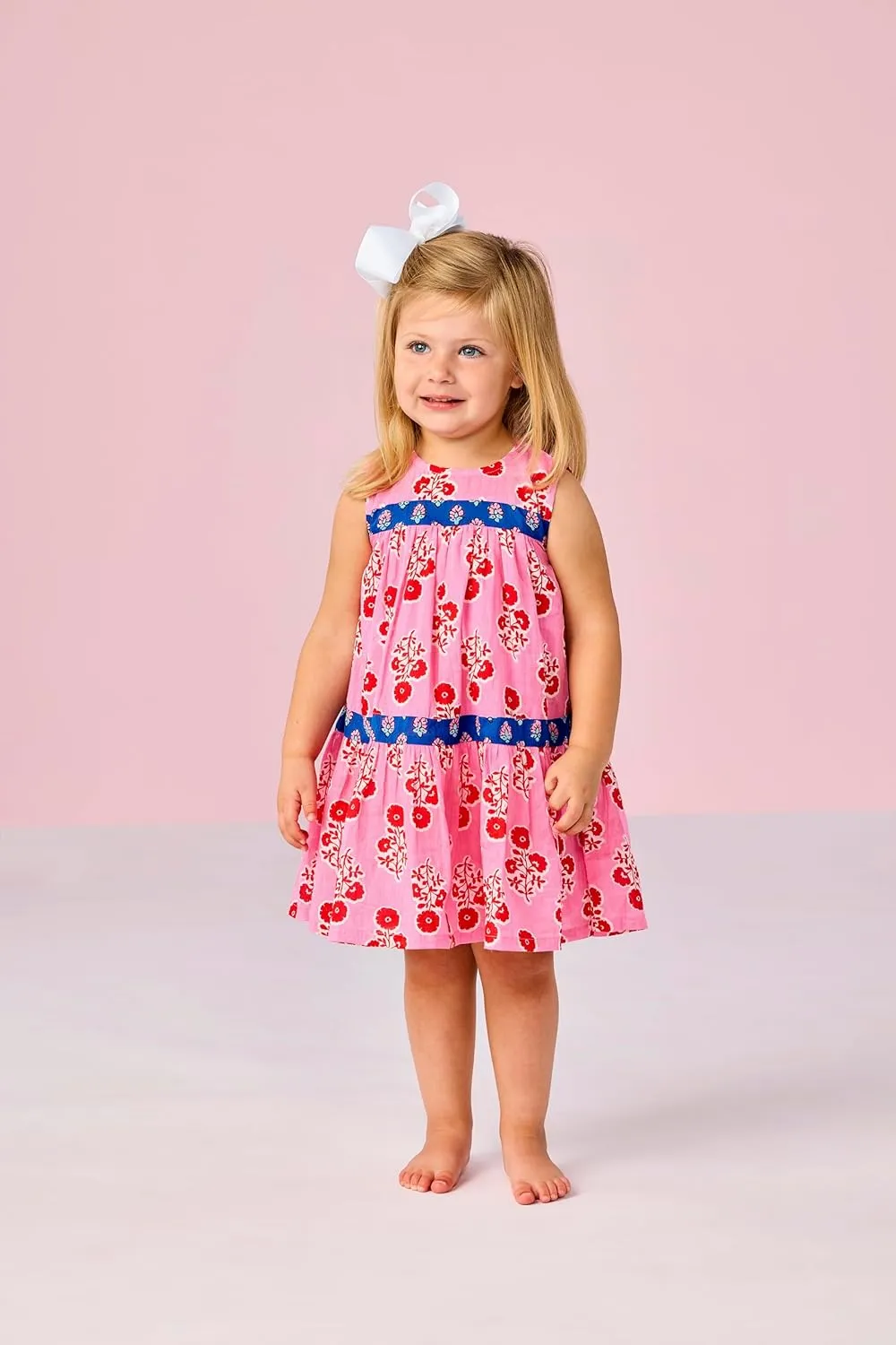 Mud Pie Baby Girls Children's Mixed Print Dress