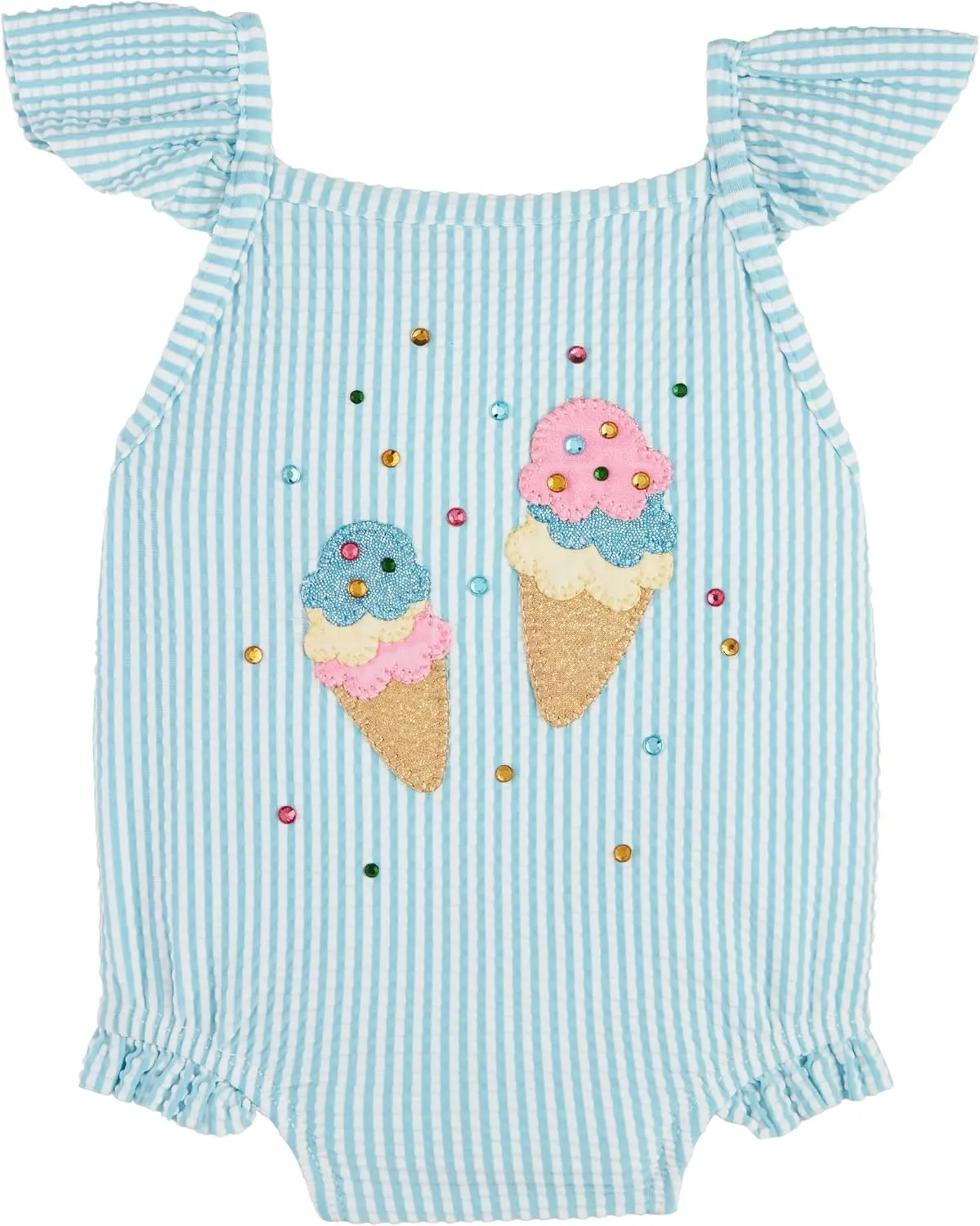 Mud Pie baby-girls Children's Seersucker Icecream 1pc