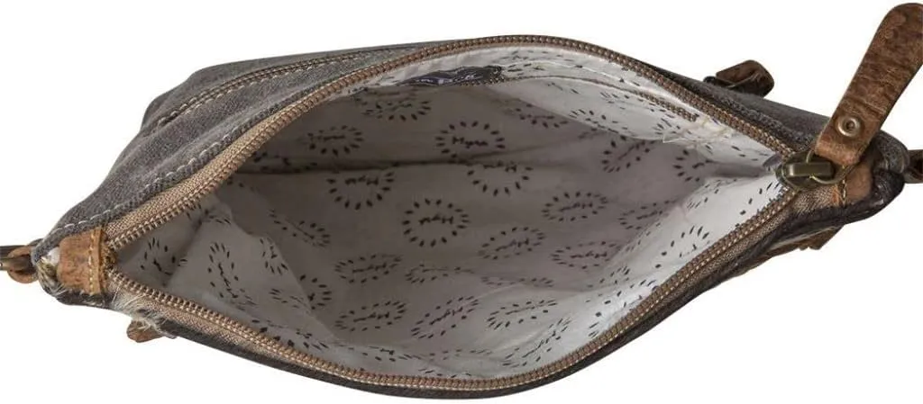 Myra Bag Roger Canvas and Cowhair Crossbody Bag S-6783