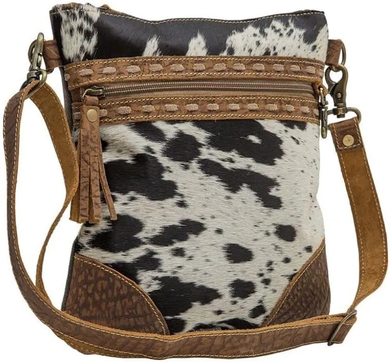 Myra Bag Roger Canvas and Cowhair Crossbody Bag S-6783