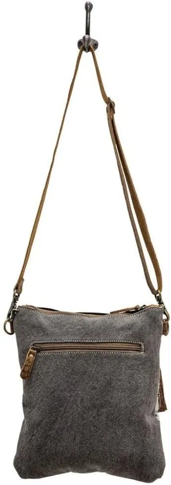 Myra Bag Roger Canvas and Cowhair Crossbody Bag S-6783