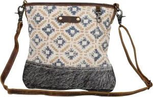 Myra Bag Western Leather Shoulder Bag for Women - Upcycled Canvas Crossbody Bag Everlasting Impression
