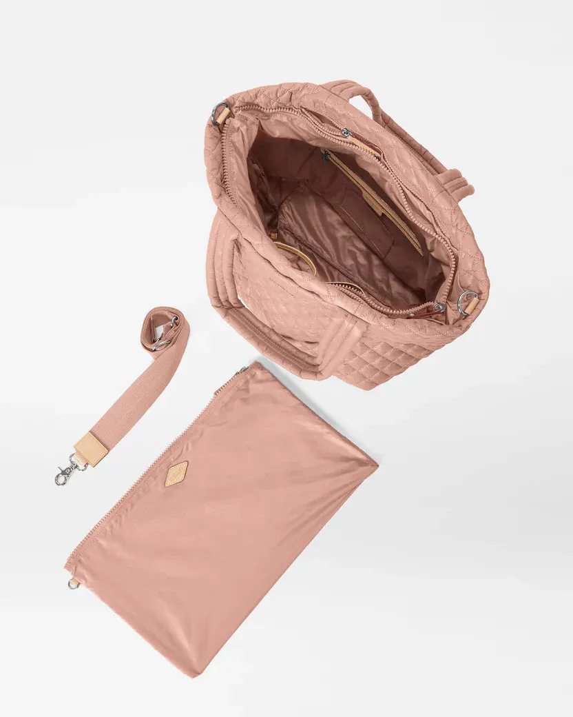 MZ Wallace Dusty Rose Medium Metro Tote Deluxe