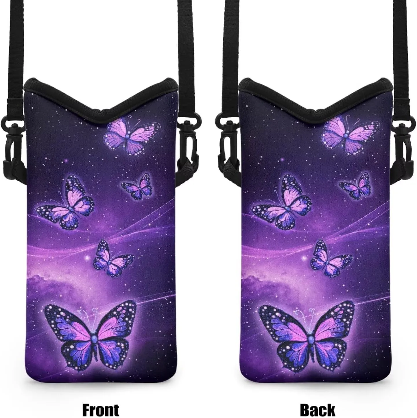 Neoprene Small Crossbody Bag with Adjustable Strap Water-Resistant Portable Cellphone Pouch for Travel, Outings