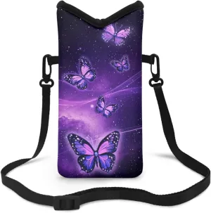 Neoprene Small Crossbody Bag with Adjustable Strap Water-Resistant Portable Cellphone Pouch for Travel, Outings
