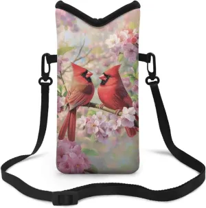 Neoprene Small Crossbody Bag with Adjustable Strap Water-Resistant Portable Cellphone Pouch for Travel, Outings