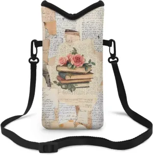 Neoprene Small Crossbody Bag with Adjustable Strap Water-Resistant Portable Cellphone Pouch for Travel, Outings