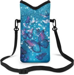 Neoprene Small Crossbody Bag with Adjustable Strap Water-Resistant Portable Cellphone Pouch for Travel, Outings