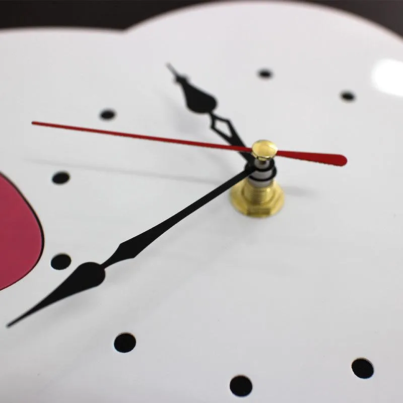 New Arrival Creative Balloon Owl Wall Clock Cartoon Acrylic Mute Children Bedroom Wall Clock Home Decor Christmas Gifts