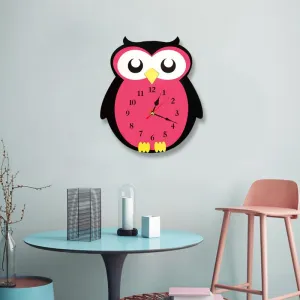 New Arrival Creative Balloon Owl Wall Clock Cartoon Acrylic Mute Children Bedroom Wall Clock Home Decor Christmas Gifts