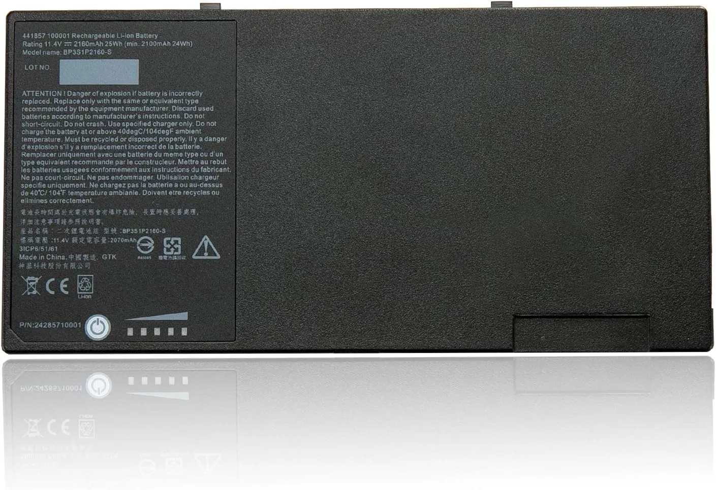 New BP3S1P2160 F110 11.4V 25Wh 2160mAh Replacement Laptop Battery Compatible with Getac F110 Tablet BP3S1P2160-S 441857100001 3ICP6/51/61