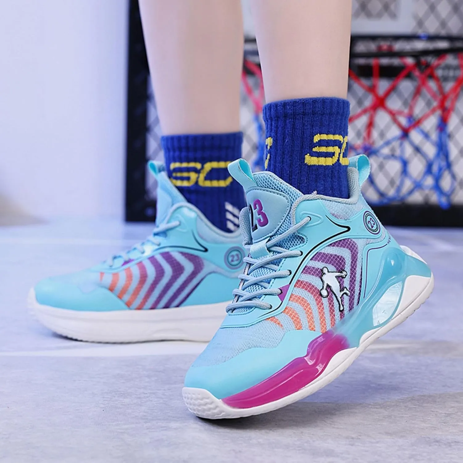 New Children's Non Slip Sports Basketball Shoes