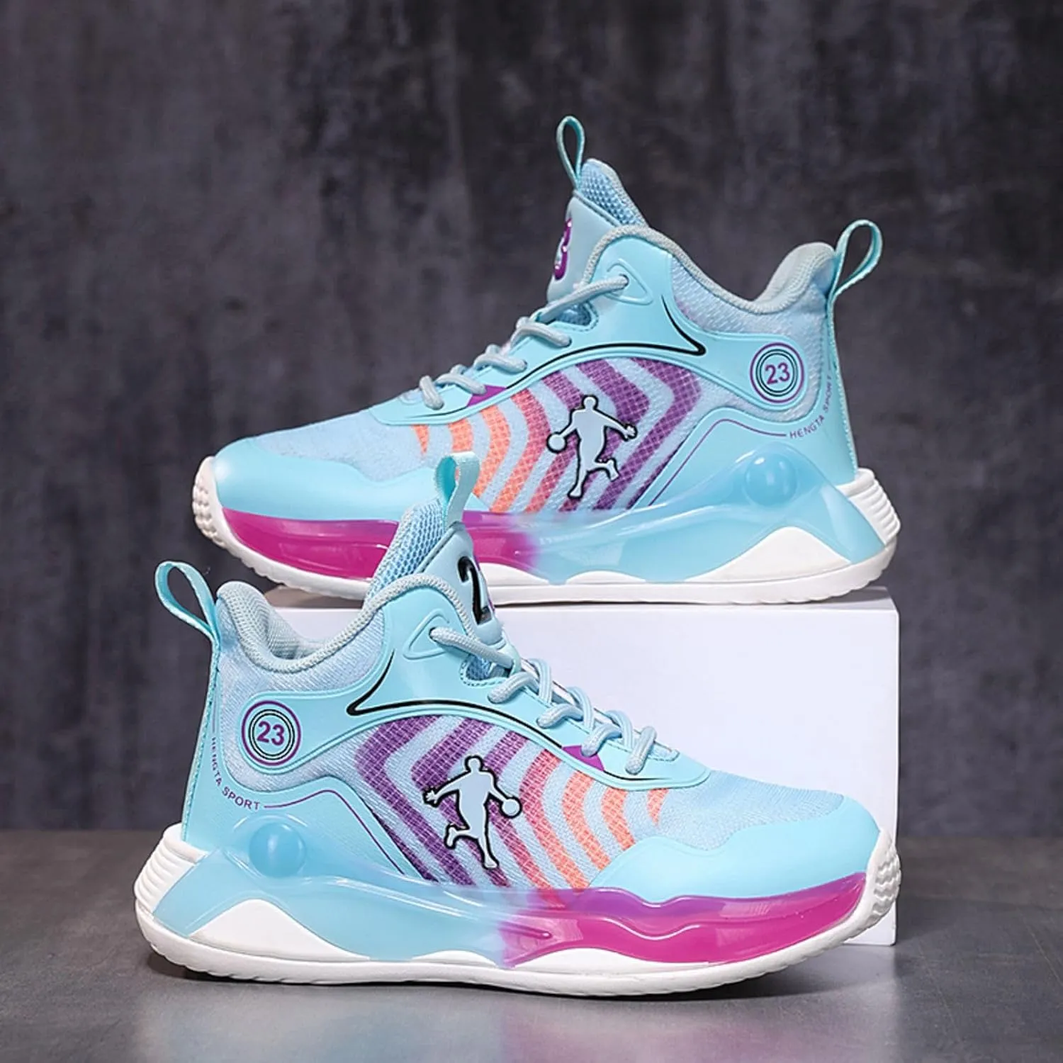 New Children's Non Slip Sports Basketball Shoes