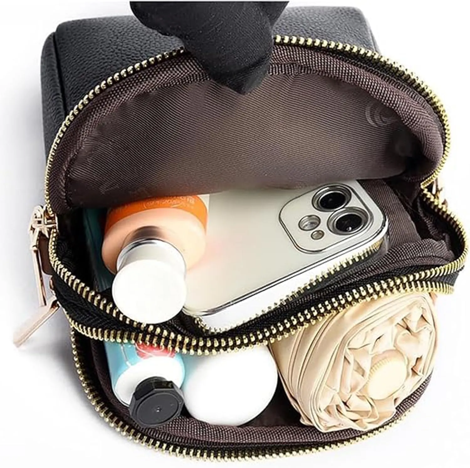 New Lychee Grain Leather Phone Bag, Women Small Cross Body Bag, Fashion Travel Wallet for Women