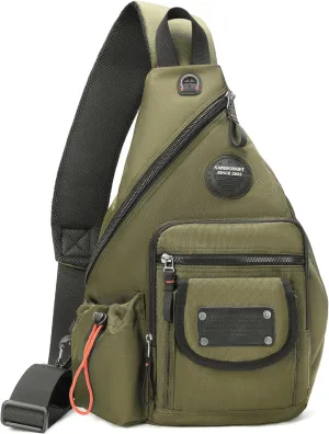 NICGID Sling Bag Backpack, 13.3'' 14.1'' Laptop Bag Crossbody Shoulder Chest Backpacks Travel Outdoors for Men Women