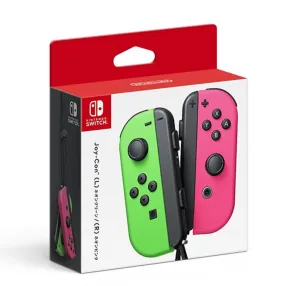 Nintendo Switch - Joy-Con (L/R)-Neon Green/Neon Pink Splatoon 2 (Japan Import) (Renewed)