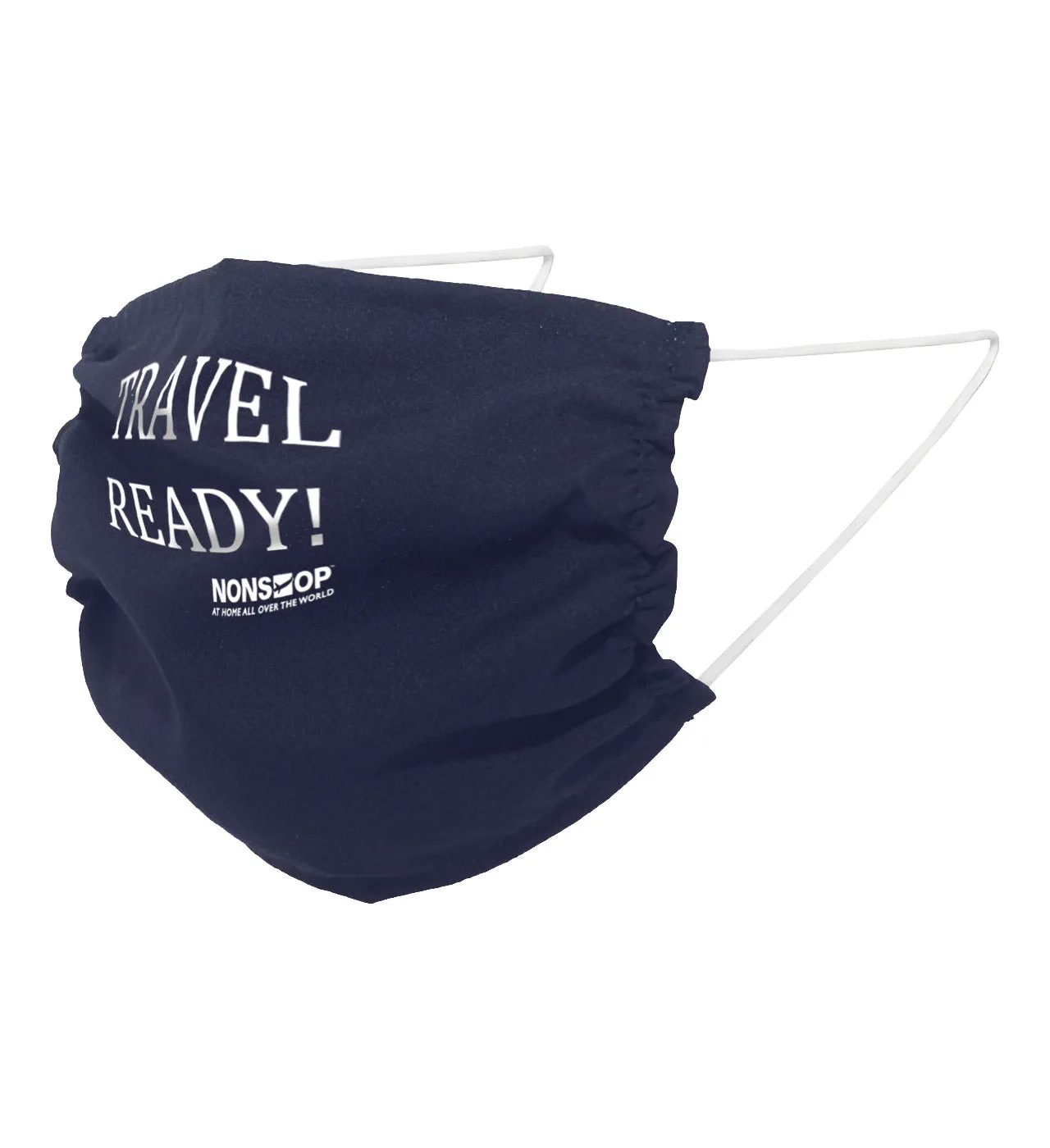 NONSTOP Fun Travel Quotes "Travel Ready!" Lightweight Travel Facemask