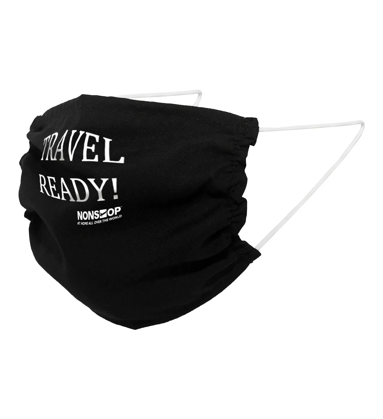 NONSTOP Fun Travel Quotes "Travel Ready!" Lightweight Travel Facemask