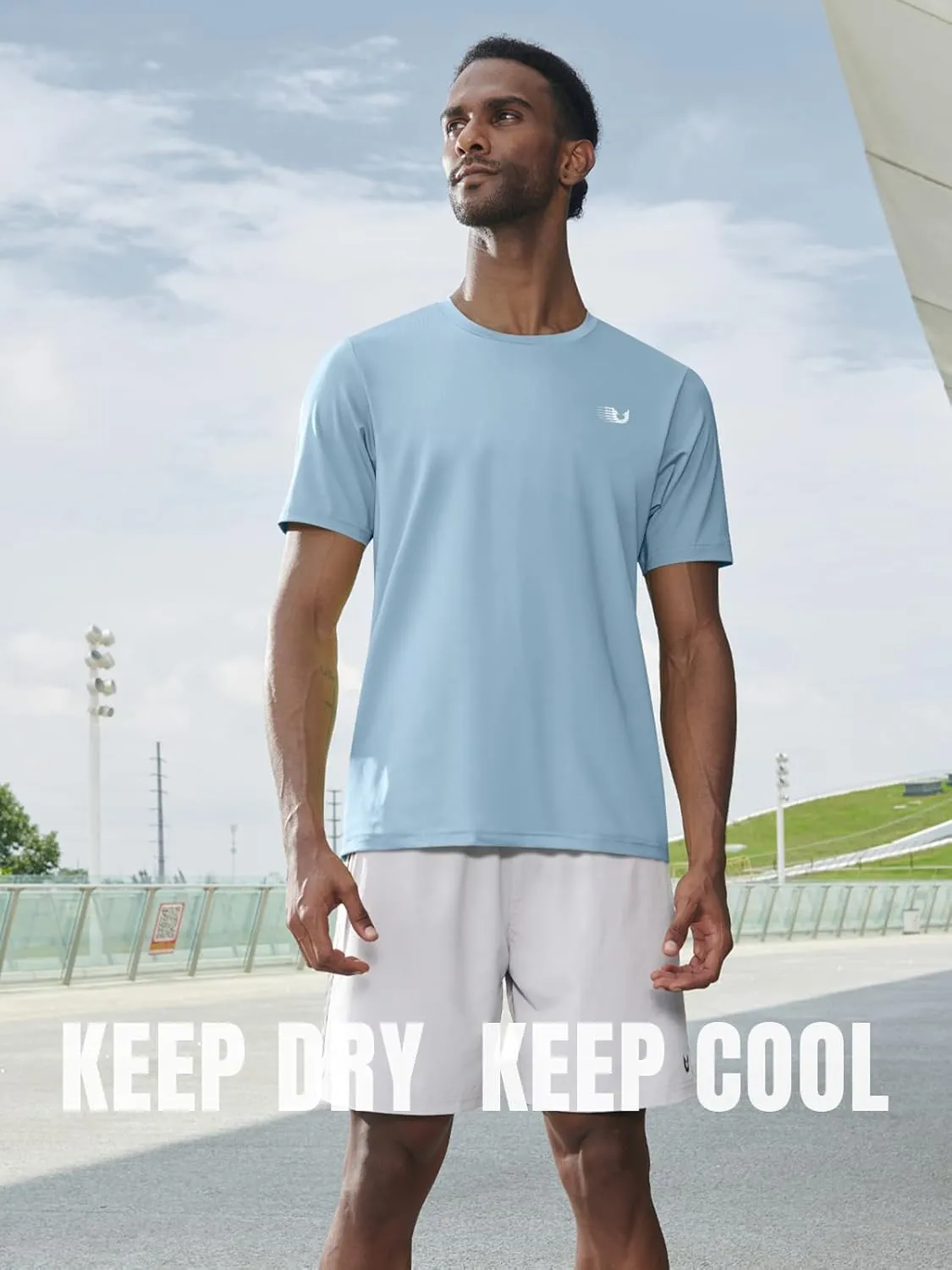 NORTHYAD Men's Athletic Shirts Workout Running Short Sleeve T-Shirt Quick Dry Lightweight Gym Tee Tops