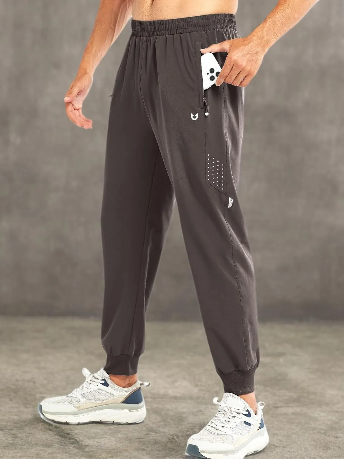 NORTHYARD Men's Athletic Running Pants Lightweight Workout Joggers Quick Dry Gym Sweatpants Active Sports Track Training